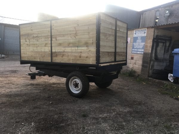 wooden muck trailer